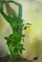 Oil Paintings - The Greeny - Oils On Canvas